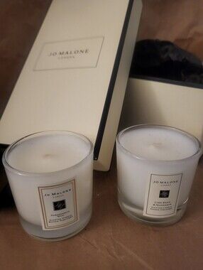 Jo Malone White Glass Scented Candle Duo